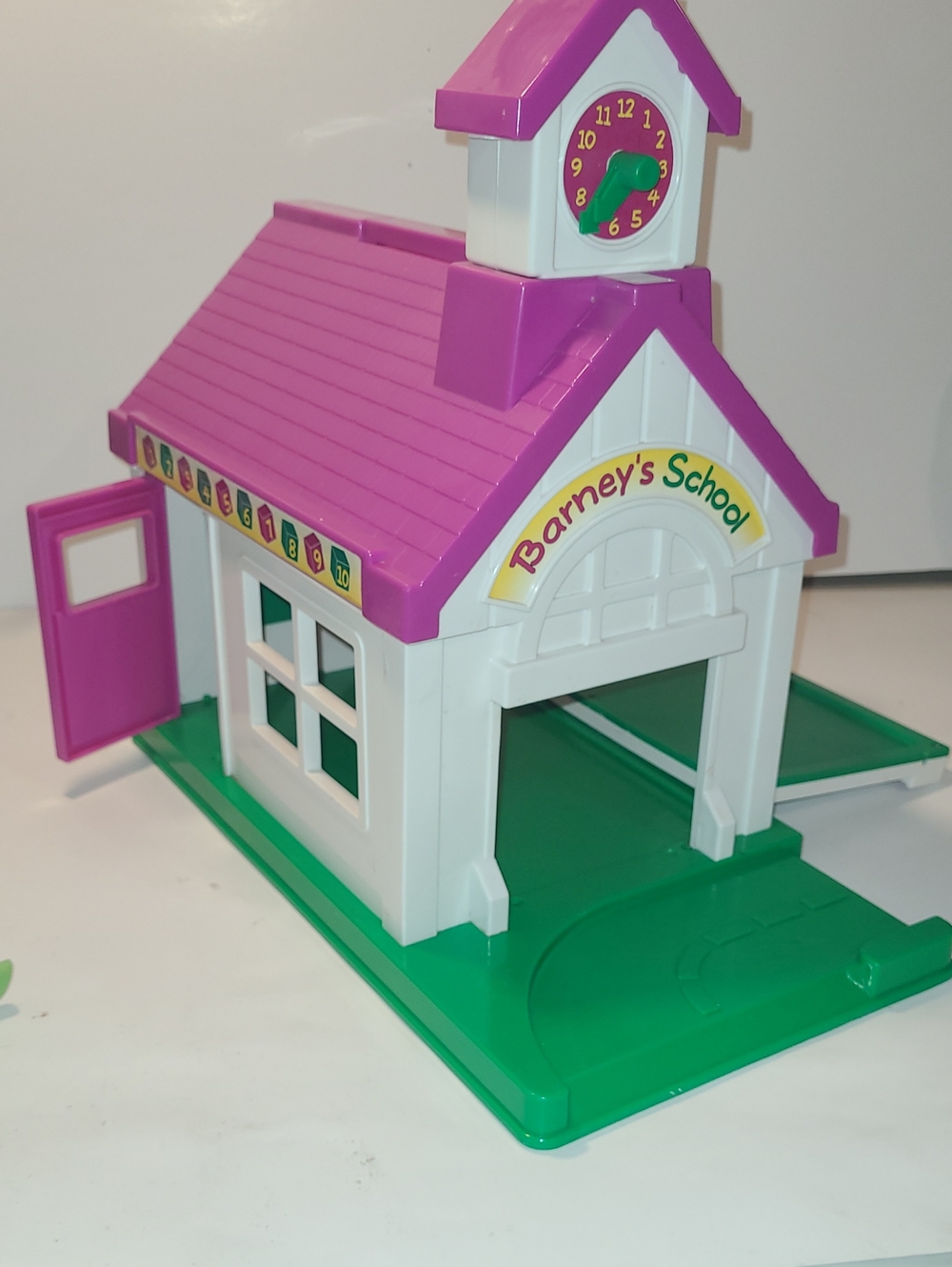 Barney's School Playset Toy - White & Purple